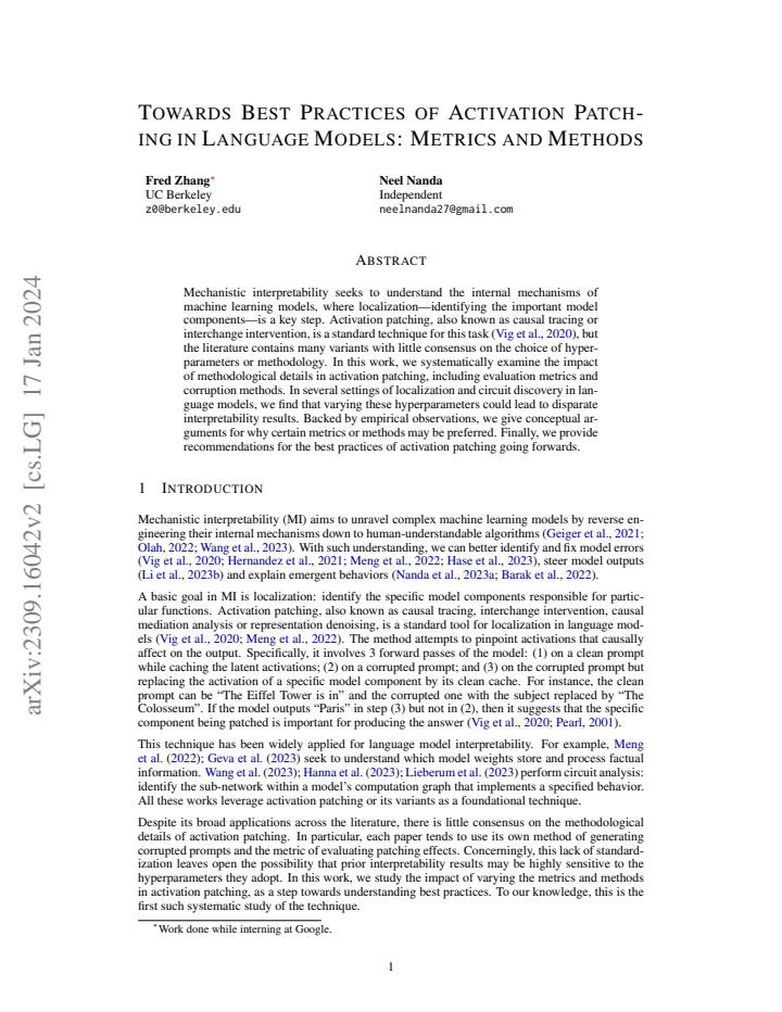 First page