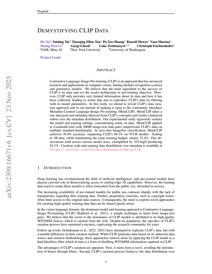 First page