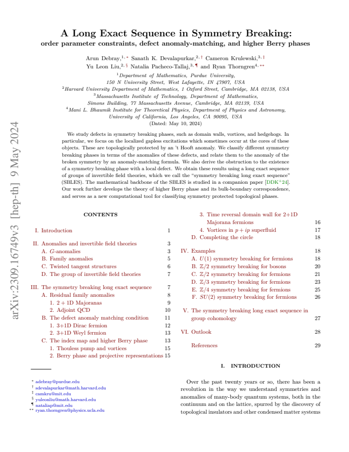 First page