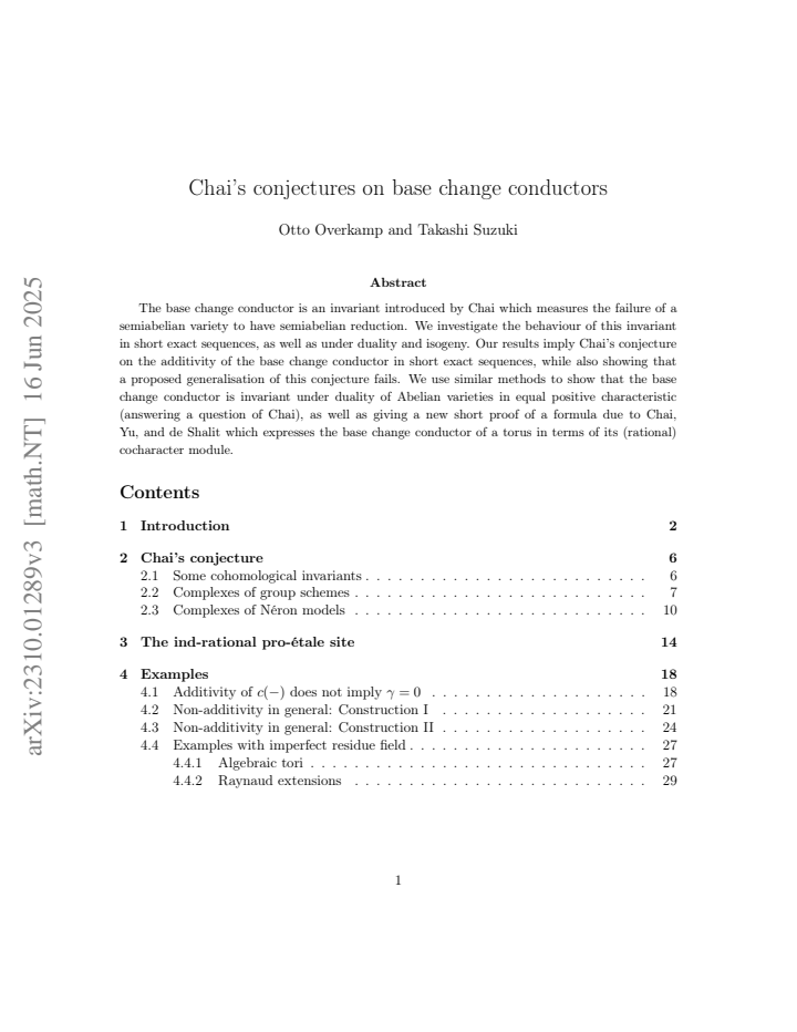 First page