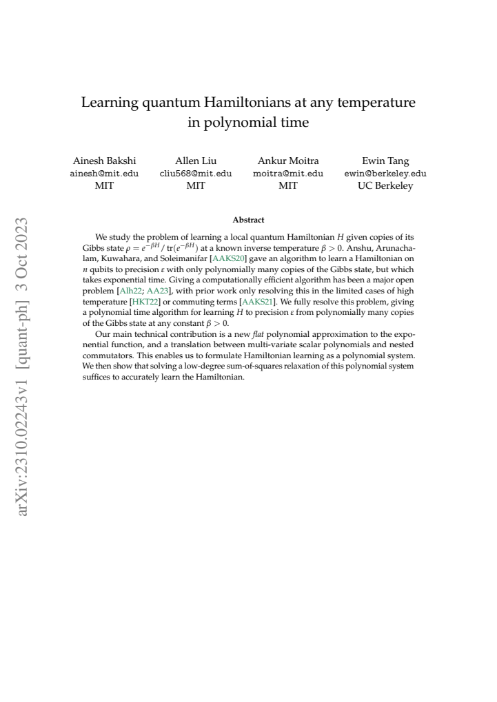 First page