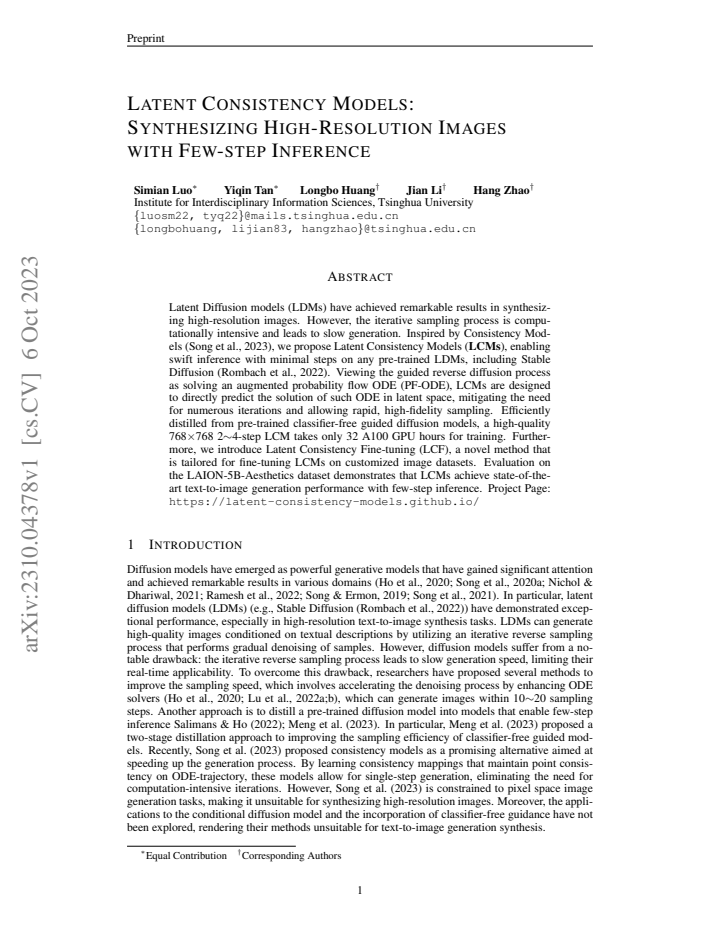 First page