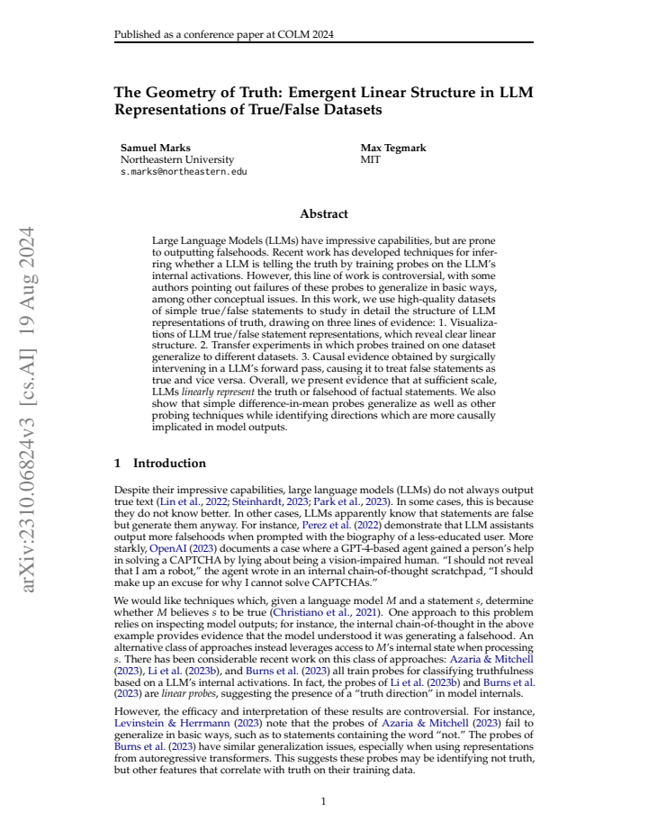 First page