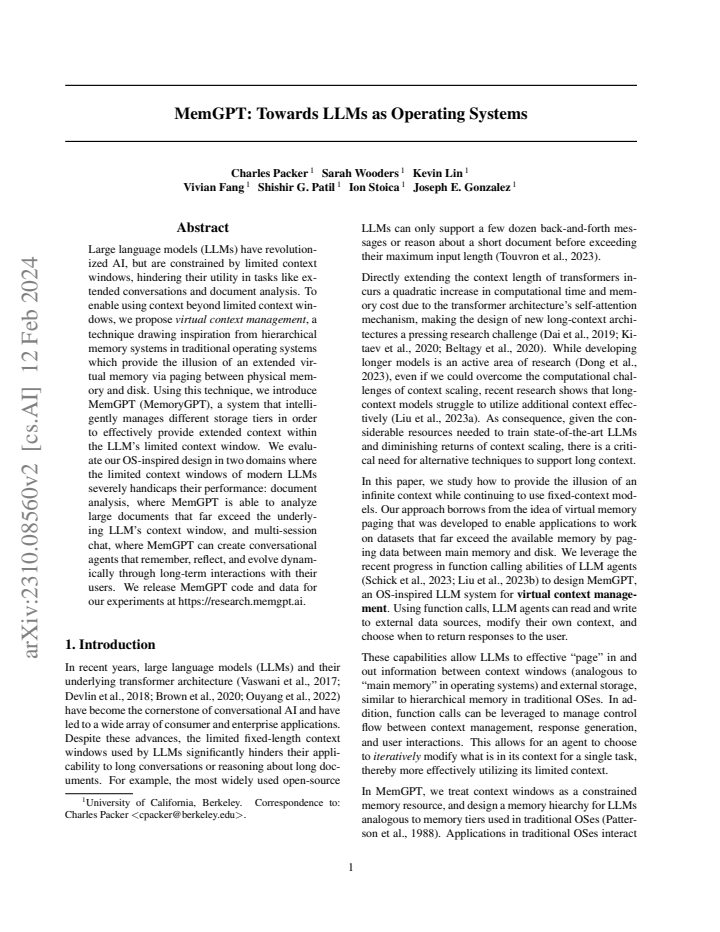 First page