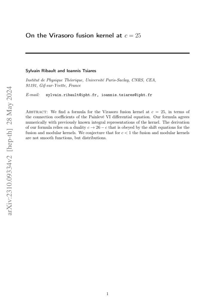 First page