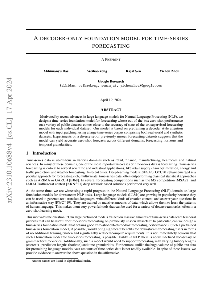 First page