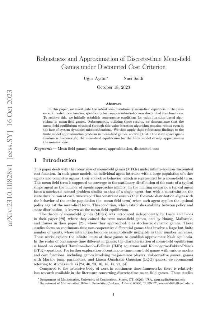 First page