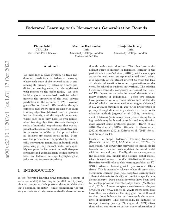 First page
