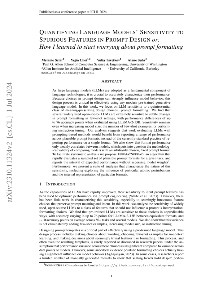 First page