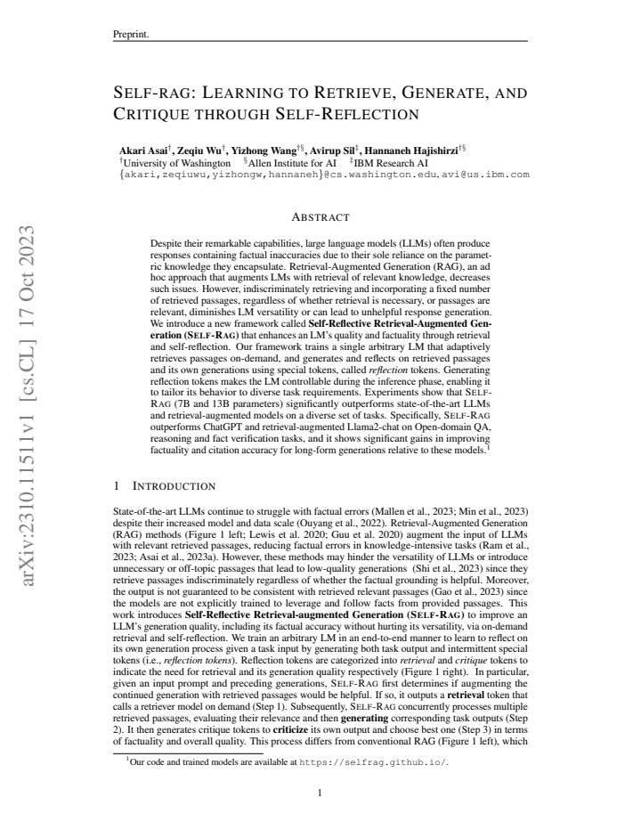First page