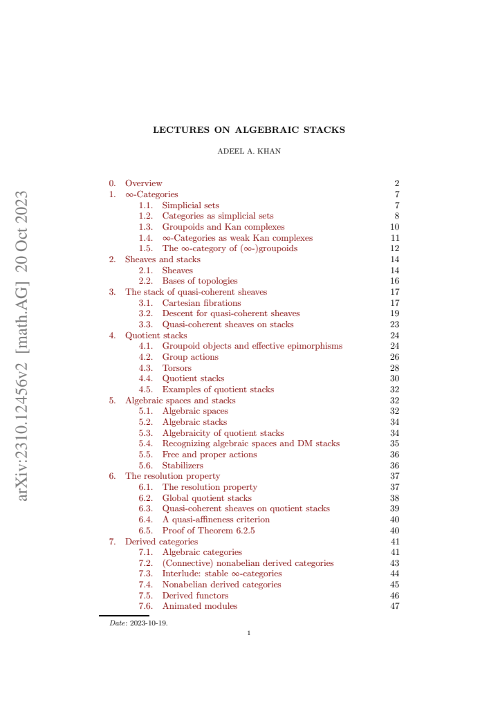 First page