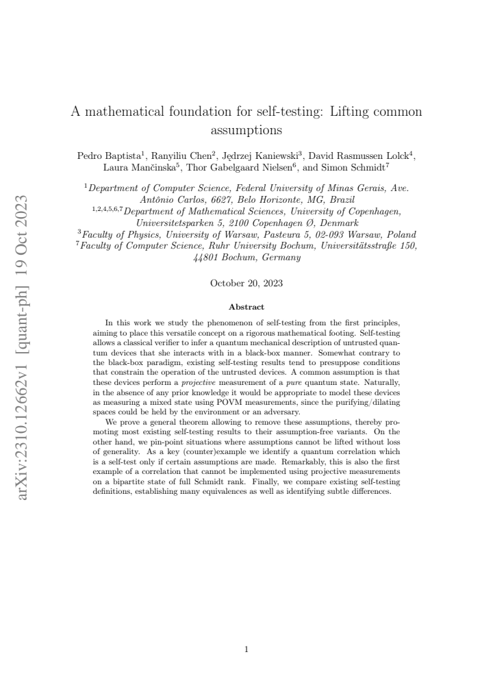 First page