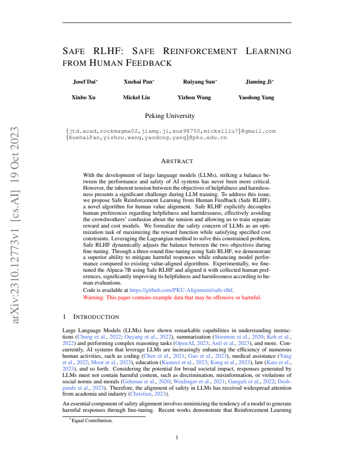 First page