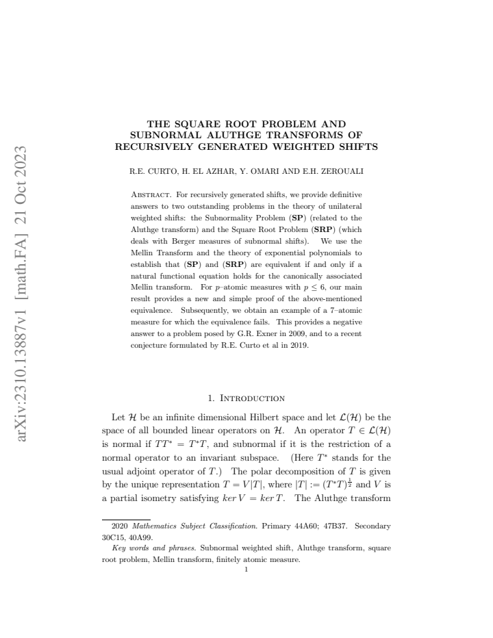 First page