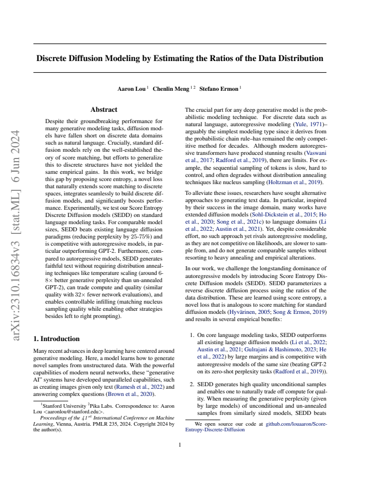 First page