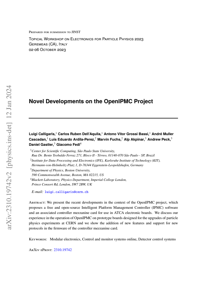 First page