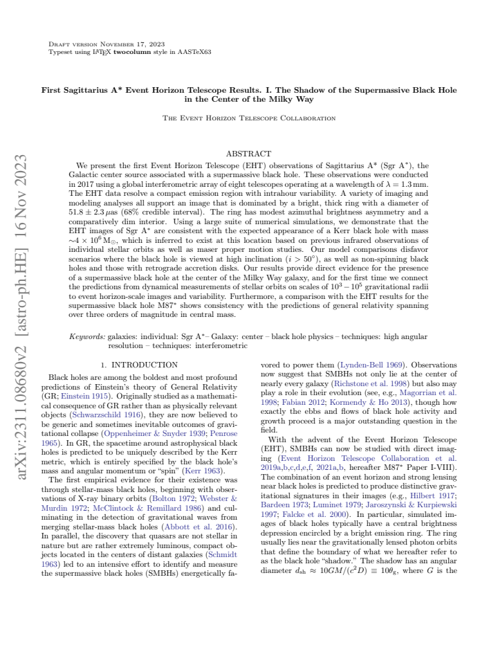 First page