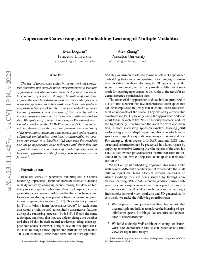First page