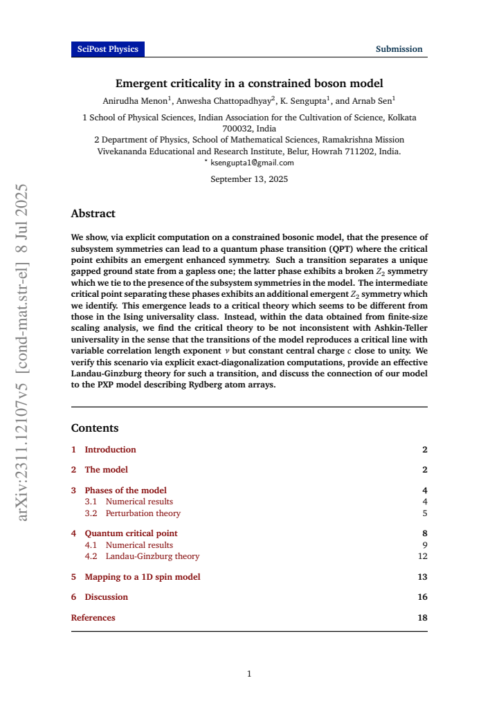 First page