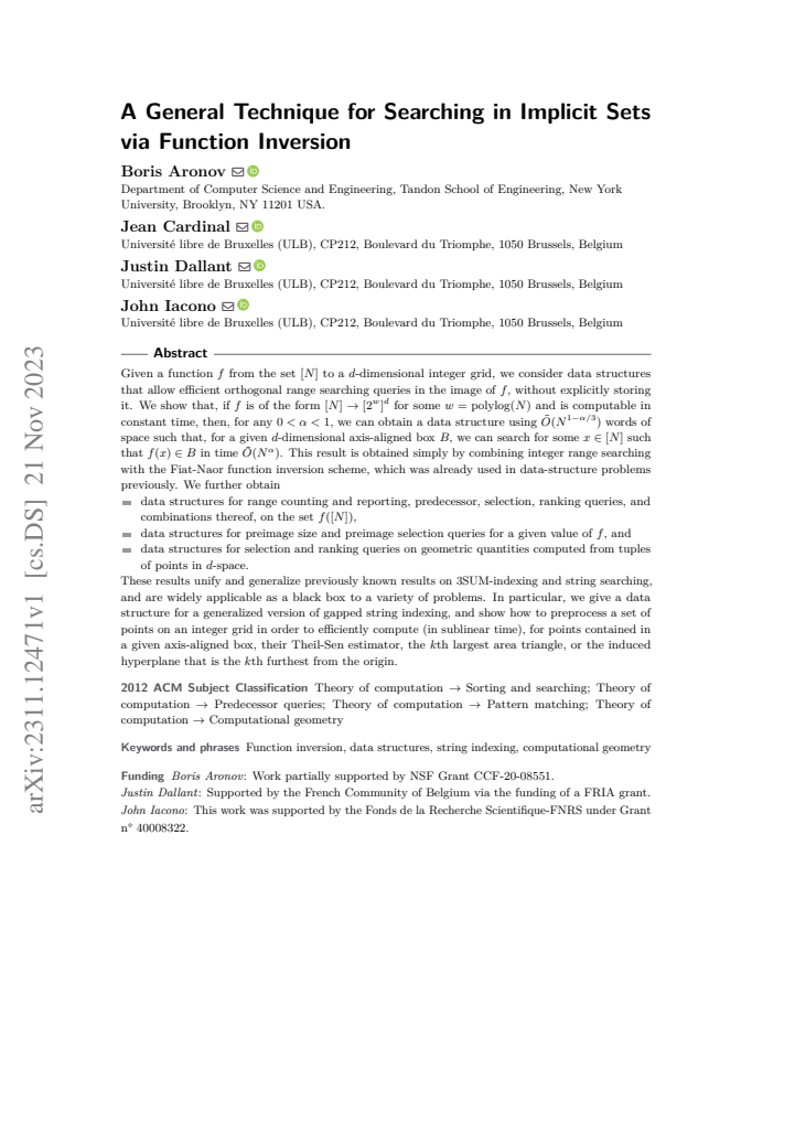 First page