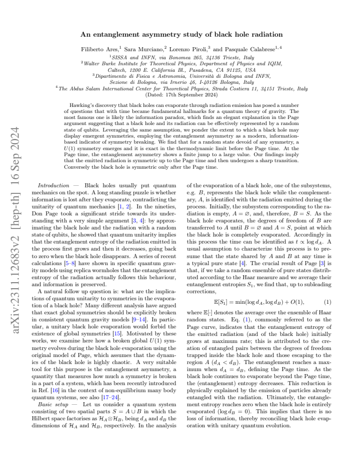 First page