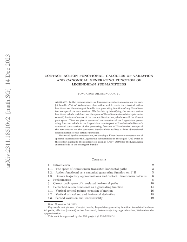 First page