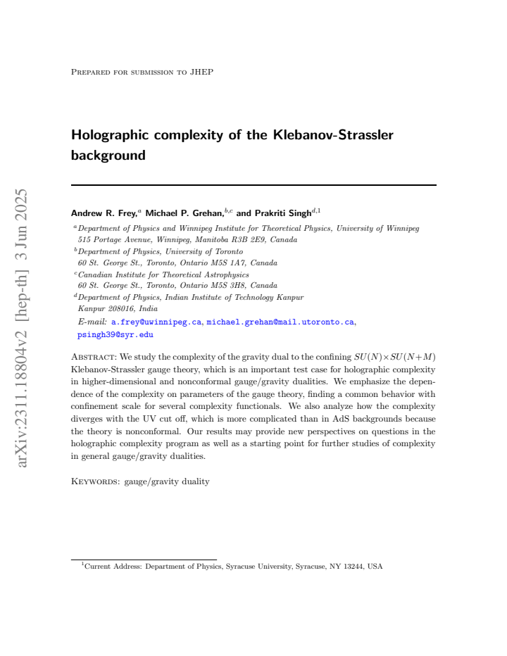 First page