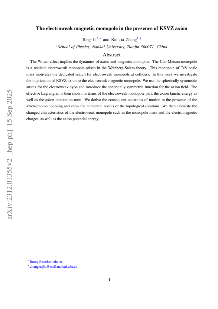 First page