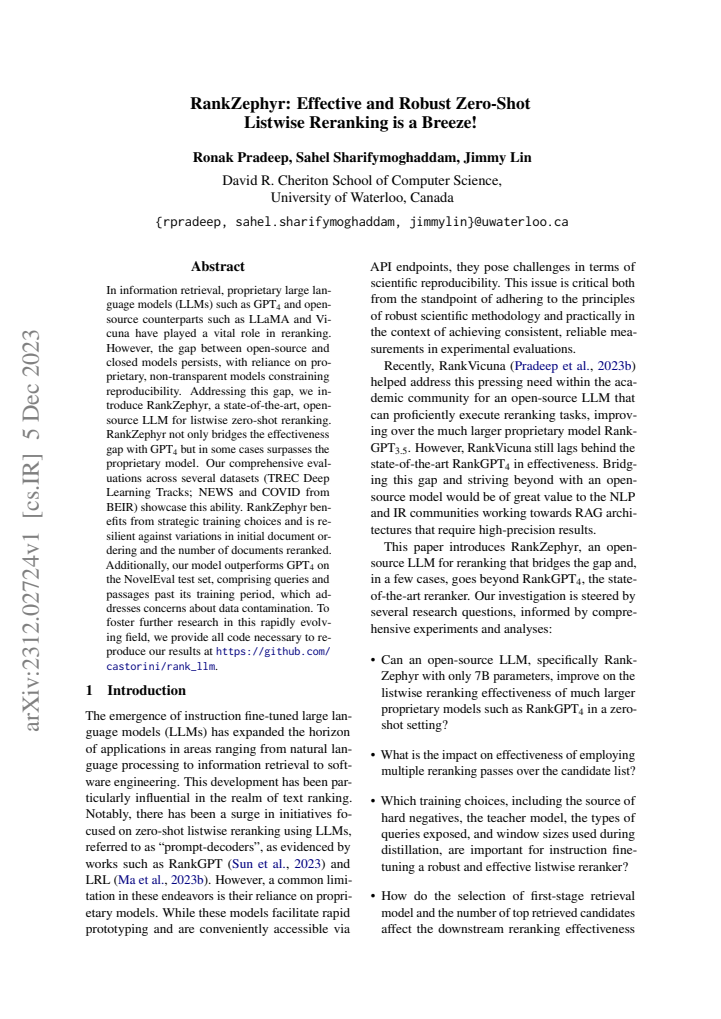 First page