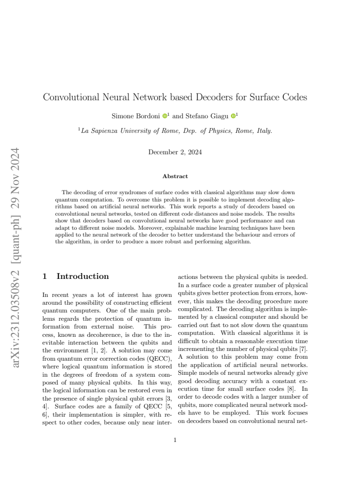 First page
