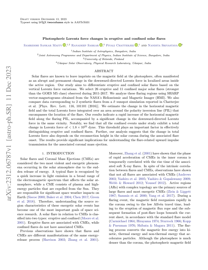 First page