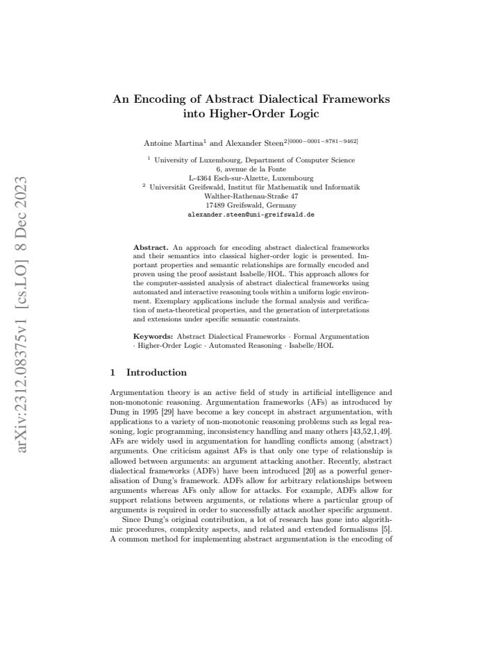 First page