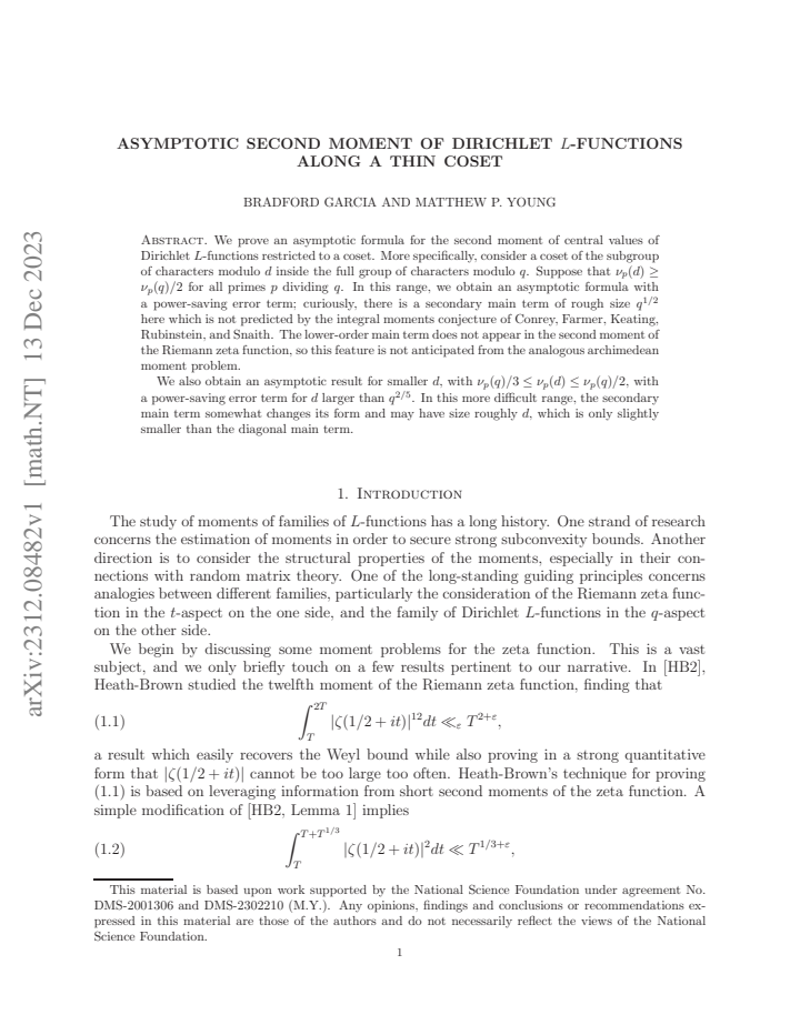 First page