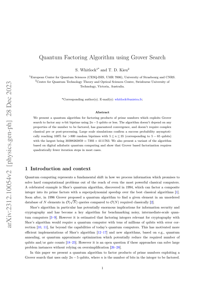 First page