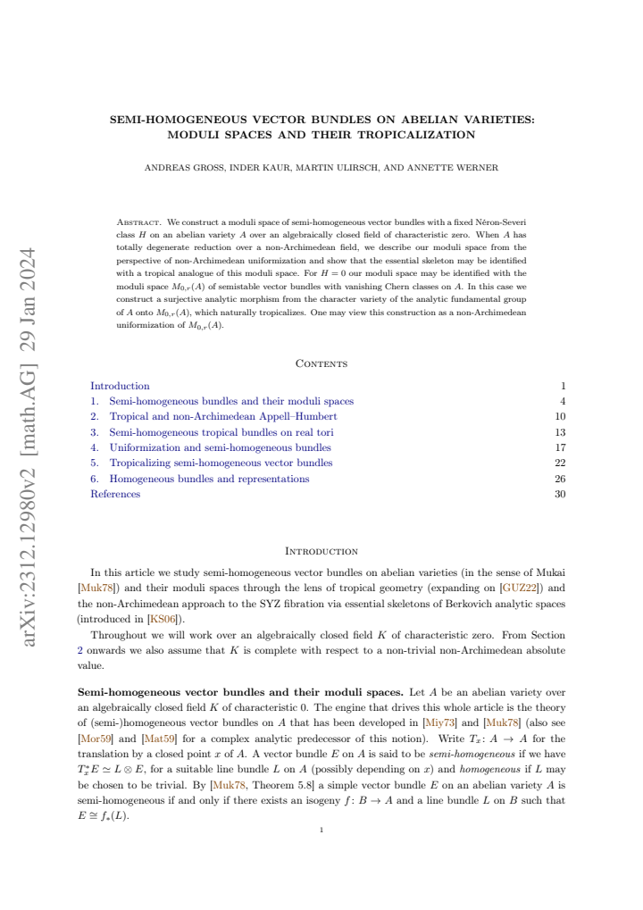 First page