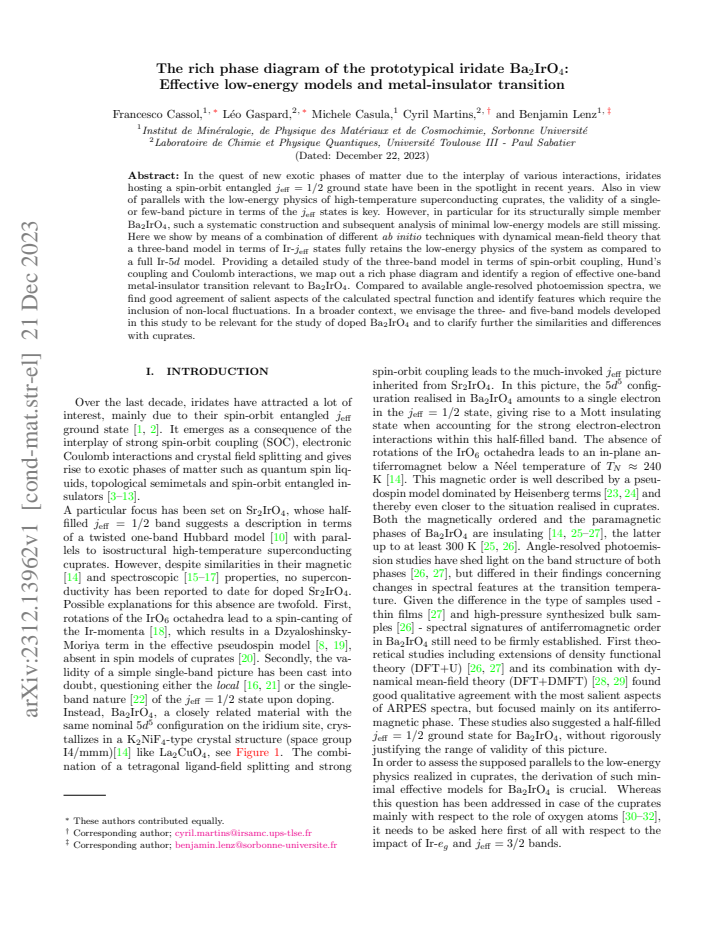 First page