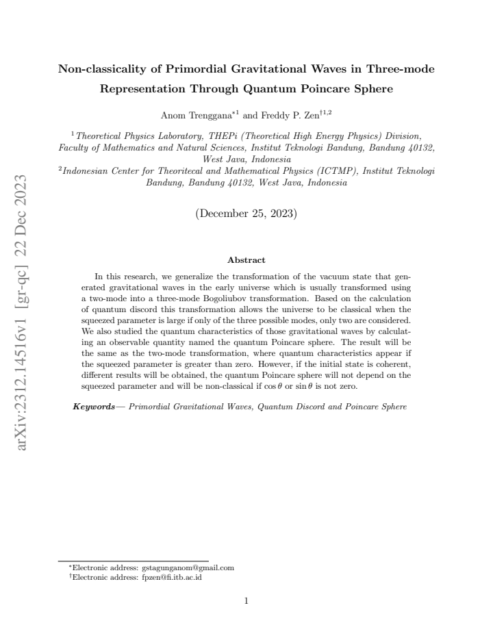 First page