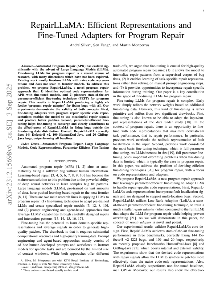 First page