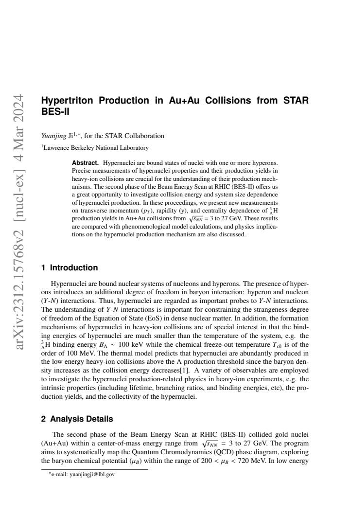 First page