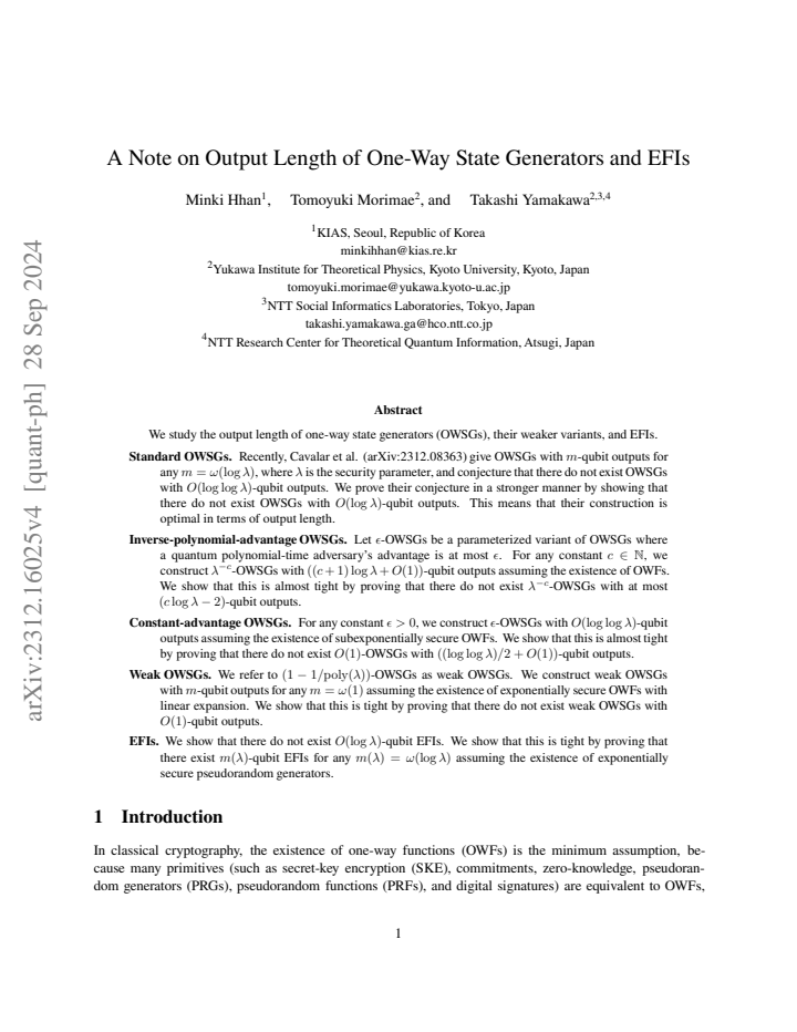 First page