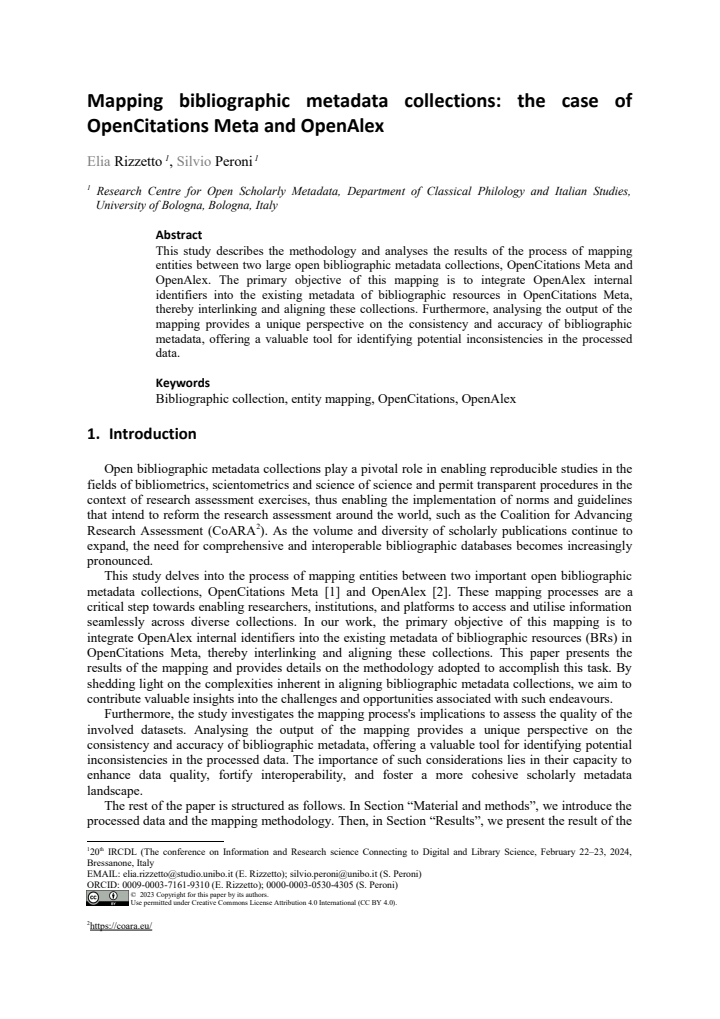 First page