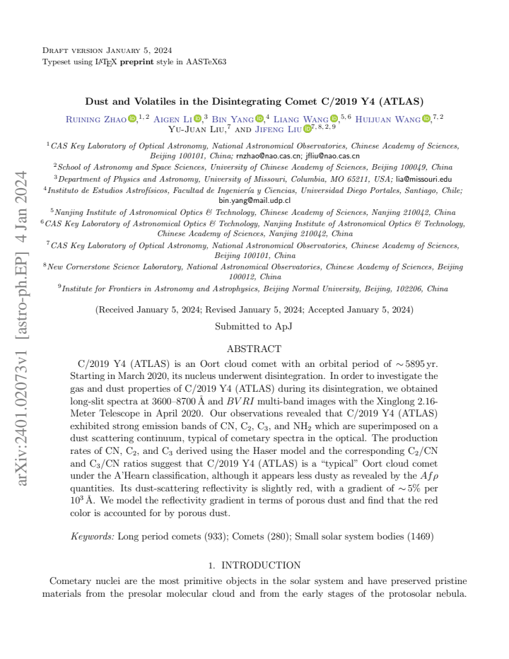 First page