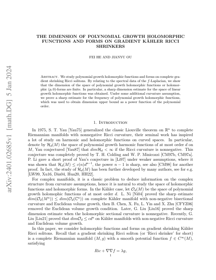 First page