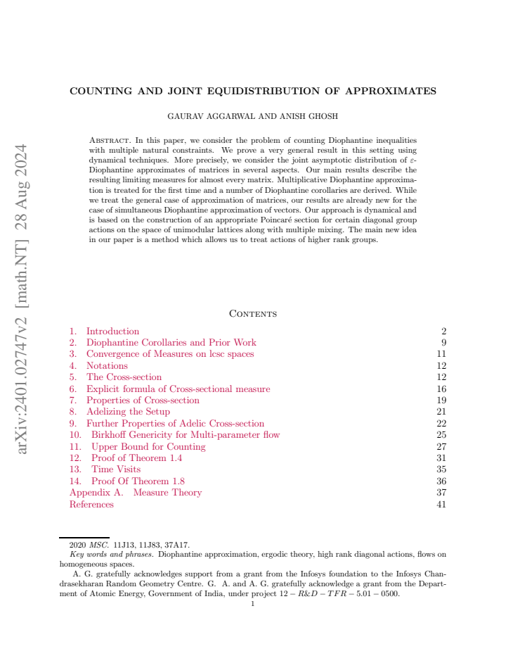 First page