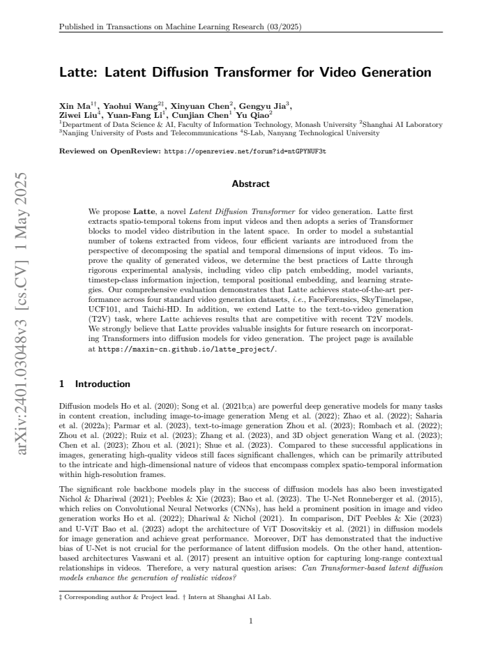 First page