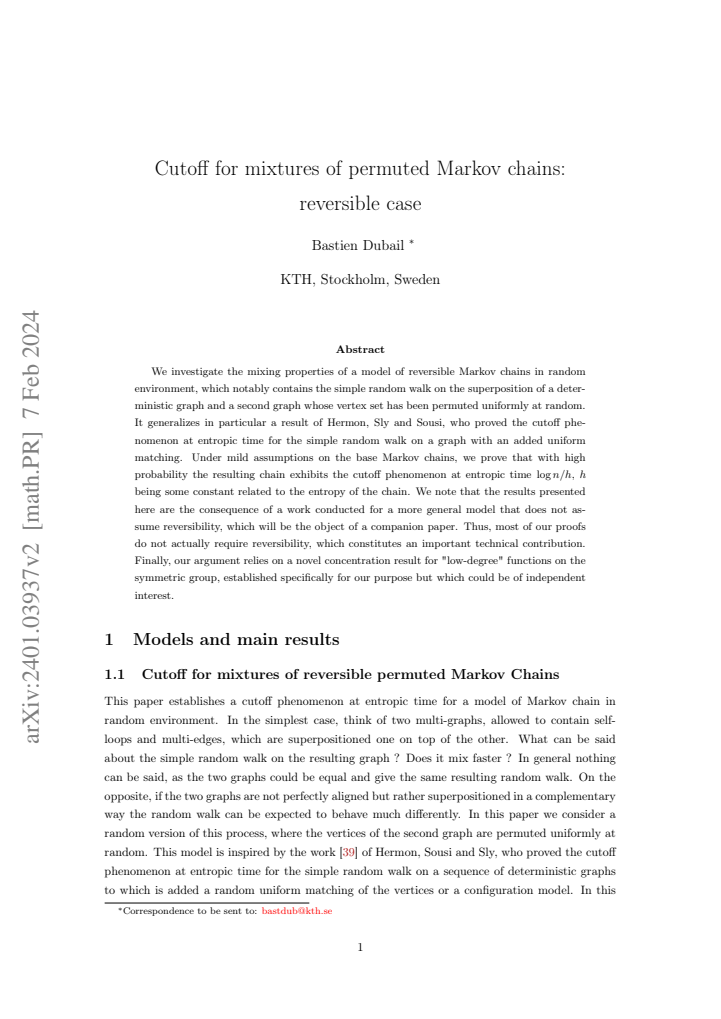 First page
