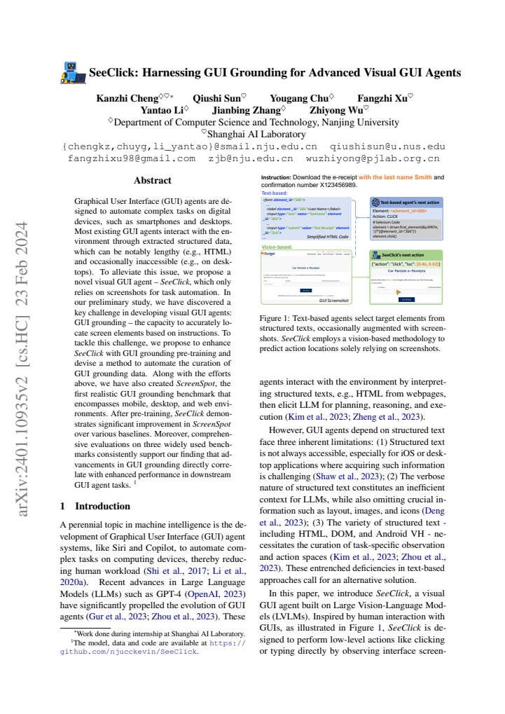 First page