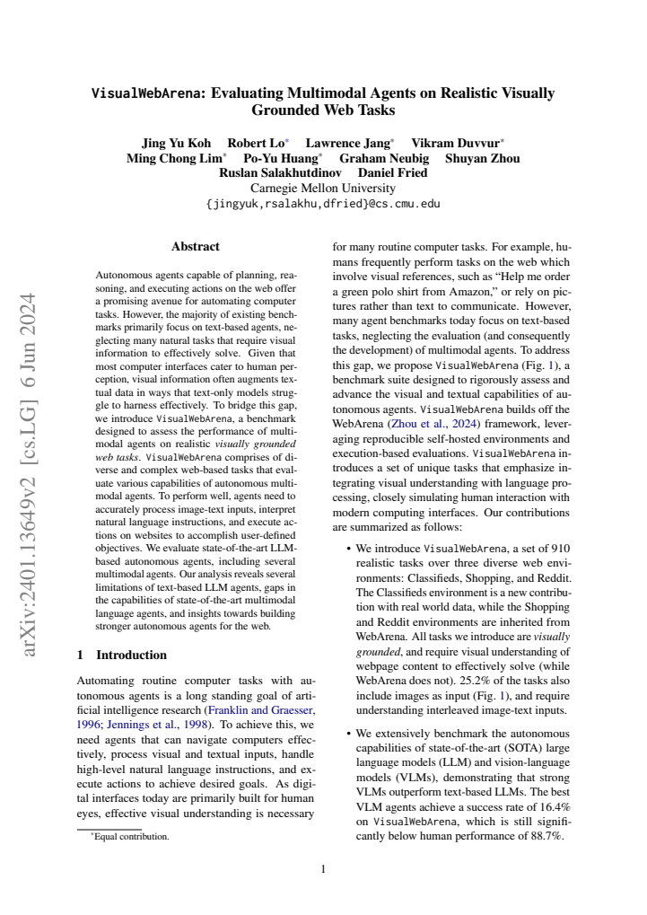 First page