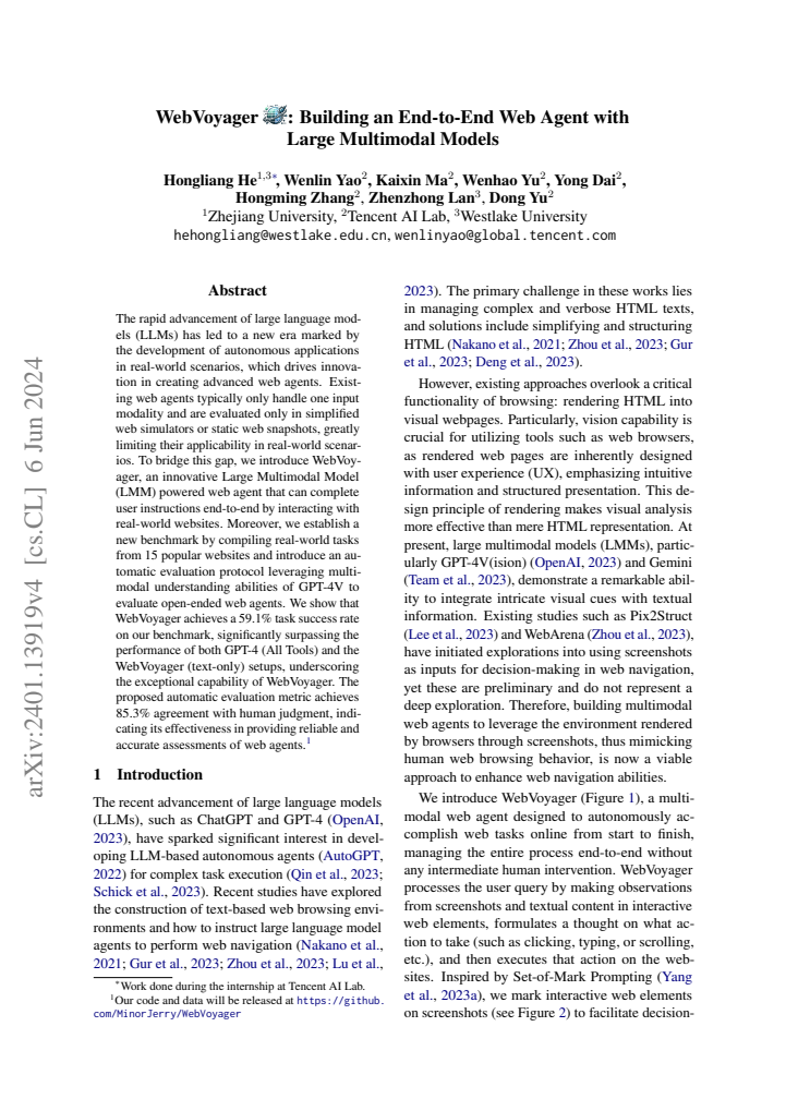 First page