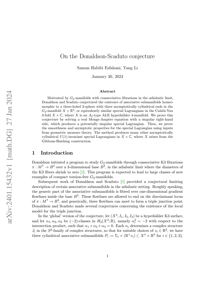 First page